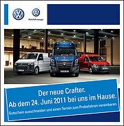 Der neue Crafter. Ab dem 24. Juni 2011 bei uns im Hause.
