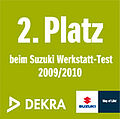 Suzuki 2010 - 2. Platz im DEKRA-Test