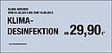 Aktionsangebote Klima-Desinfektion