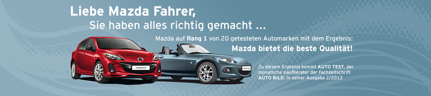 Mazda bietet beste Qualit�t