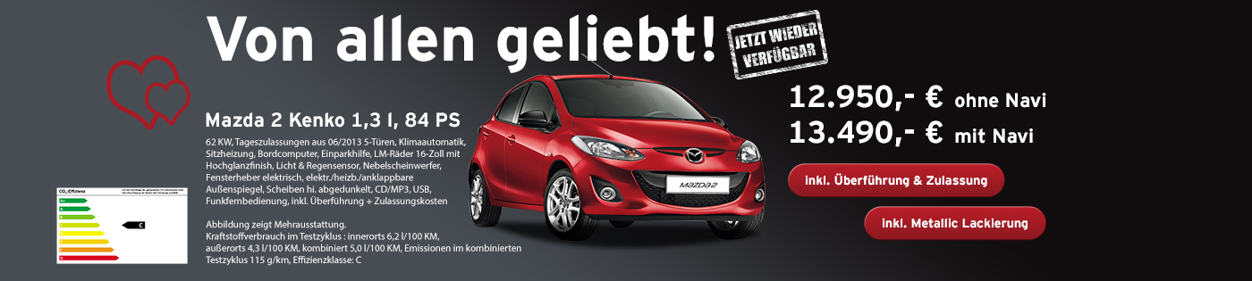 Mazda2 Von allen geliebt