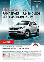 Kia-Kampagne Intergalaktische Wochen