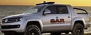 Pickup-Showcar als Blickfang auf der Messe Rettmobil.