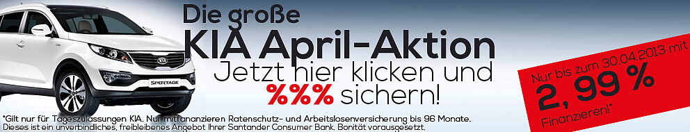 KIA April Aktion 2,99