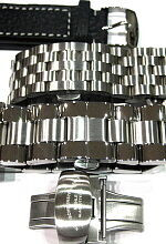 M�hle-Glash�tte- ERSATZ-Metallband & -Lederband, Faltschlie�e