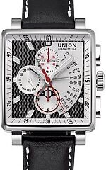 UNION-Glash�tte- AVERIN- Vollkalender-Chronograph-Mondphase-Uhren