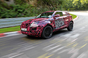 Testbetrieb des neuen Range Rover Evoque auf dem N�rburgring gestartet