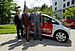 US-Gouverneur Arnold Schwarzenegger testet Mitsubishi i-MiEV f�r Flotten-Einsatz