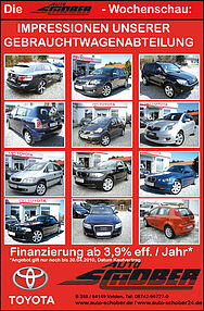 Gebrauchtwagen Impressionen Autohaus Schober, Velden, April 2010